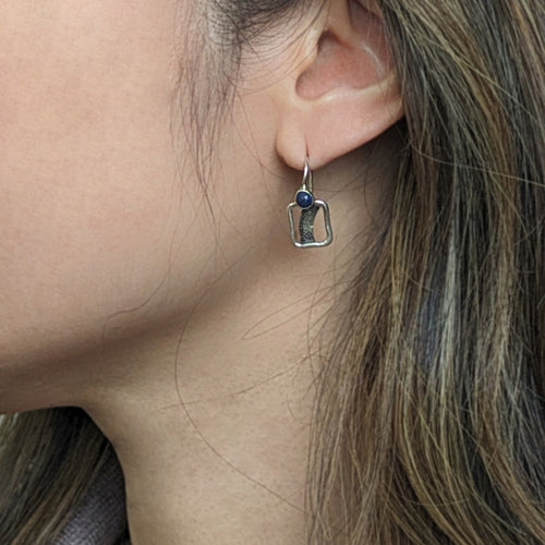Lapis Lazuli Hook Earrings