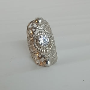 Shield Gemstone Ring