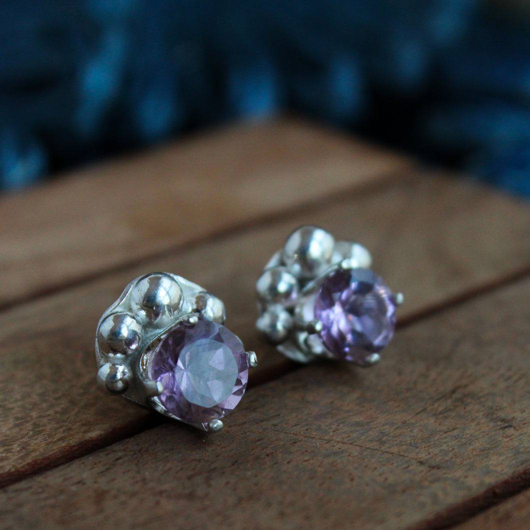 Amethyst Stud/Post Earrings