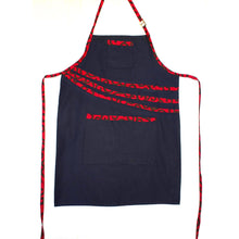 Load image into Gallery viewer, Denim Craft Apron with Ankara African Print Fabric- PRN987