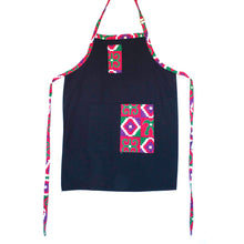 Load image into Gallery viewer, Denim Craft Apron with Ankara African Print Fabric- PRN996