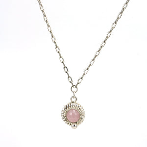 Coiled gemstone necklace