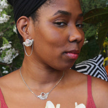Load image into Gallery viewer, Asantewa- Gemstone Statement Earrings