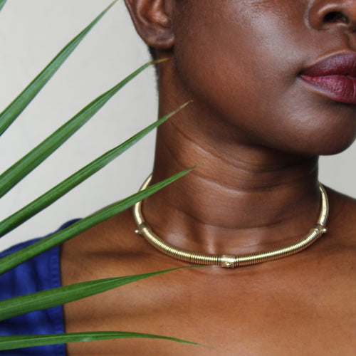 Darajoo- tapered collar necklace