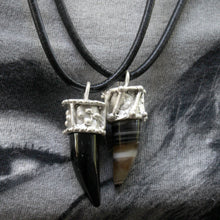 Load image into Gallery viewer, Sterling Silver Onyx Gemstone Pendant Necklace